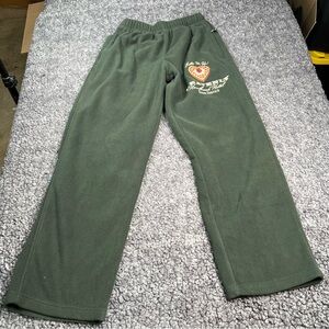 Boys Lie Heavenly Room Service Fleece Pants Green Small